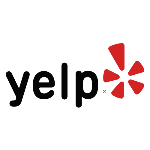 Yelp logo with red starburst icon