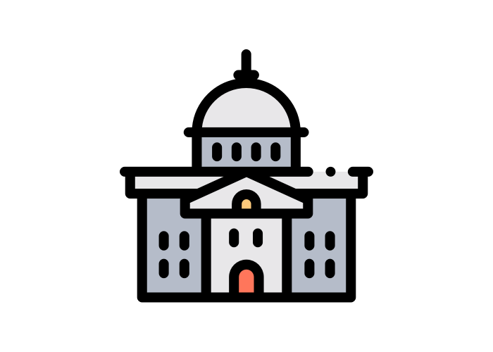 government cartoon government building from Franklin Pest Solutions