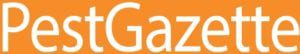 The words "Pest Gazette" in large white letters on an orange background highlight tips and news about fall pests.