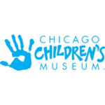 Childrensmuseum 150x150 1 Logo for the Chicago Children’s Museum featuring a blue handprint to the left of the museum’s name in blue text on a light background.