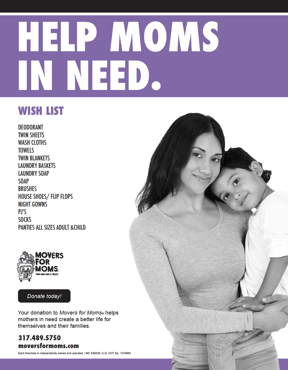 movers for moms help moms in need