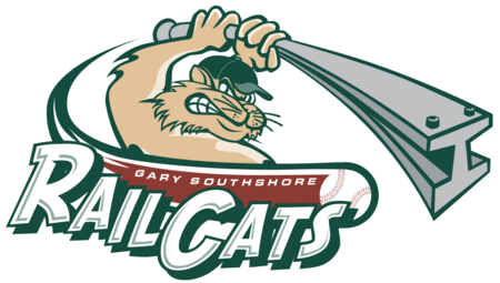 Big Gary Southshore Railcats.svg Logo of the Gary SouthShore RailCats featuring an aggressive cartoon cat swinging a large railroad track, with the team name boldly below—perfect for fans or businesses like Hammond Pest Control Services wanting a fierce local mascot.
