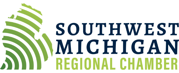 Southwest Michigan Regional Chamber Logo of the Southwest Michigan Regional Chamber featuring a green striped outline of Michigan next to the organization’s bold blue and green name—serving local businesses, including South Bend Pest Control Services.